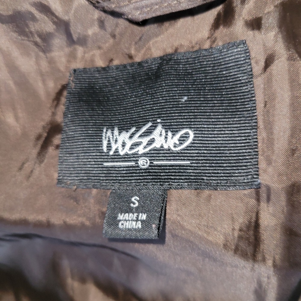 MOSSIMO Puffer Coat Brown Quilted Longline Padded Winter Jacket Warm Fur hood S - Picture 12 of 12